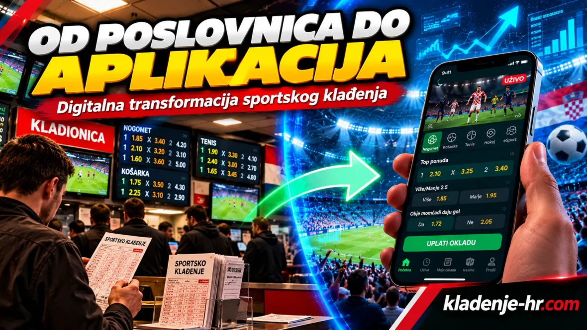 Digitalna transformacija sportskog klađenja – prijelaz s tradicionalnih kladioničarskih poslovnica i papirnatih listića na internetske platforme i mobilne aplikacije